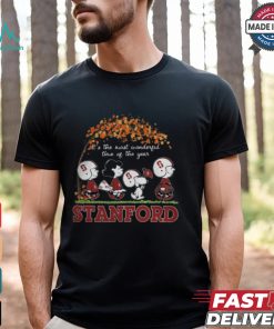 Snoopy Peanuts X Stanford Cardinal Fall It'S The Most Beautiful Time Of The Year Shirt