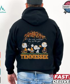 Snoopy Peanuts X Tennessee Volunteers Fall It'S The Most Beautiful Time Of The Year Shirt