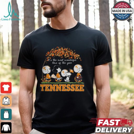 Snoopy Peanuts X Tennessee Volunteers Fall It’S The Most Beautiful Time Of The Year Shirt