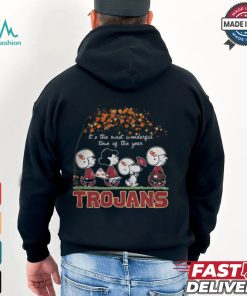 Snoopy Peanuts X USC Trojans Fall It'S The Most Beautiful Time Of The Year Shirt