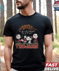 Snoopy Peanuts X USC Trojans Fall It'S The Most Beautiful Time Of The Year Shirt