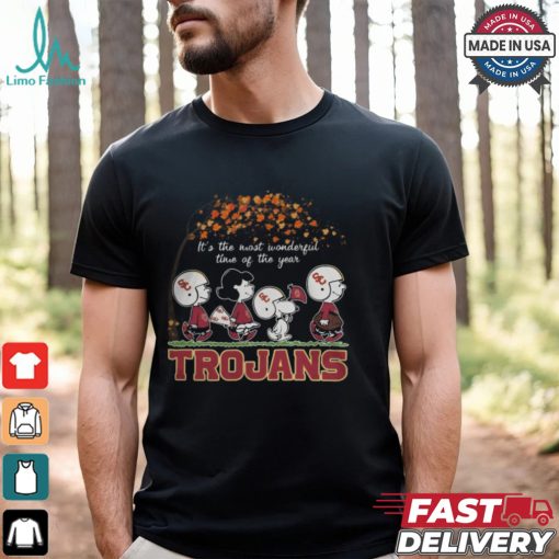 Snoopy Peanuts X USC Trojans Fall It’S The Most Beautiful Time Of The Year Shirt