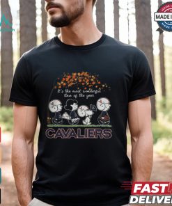 Snoopy Peanuts X Virginia Cavaliers Fall It'S The Most Beautiful Time Of The Year Shirt