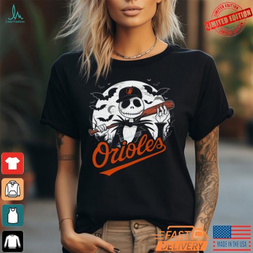 Spooky Orioles Jack Skellington Player Shirt