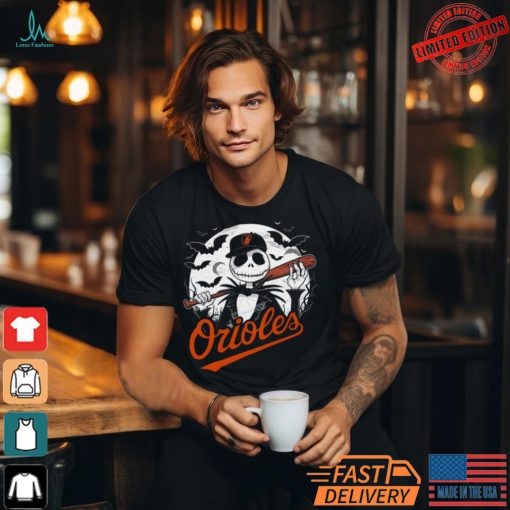 Spooky Orioles Jack Skellington Player Shirt