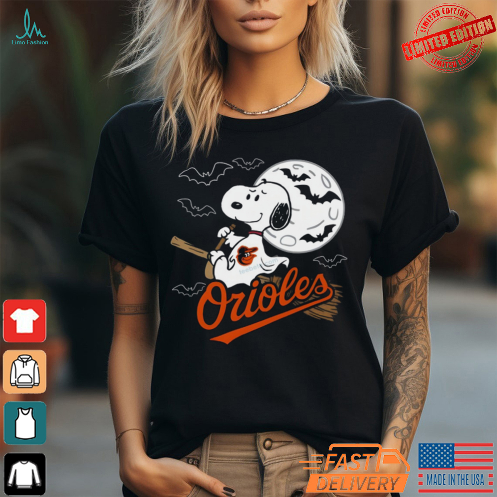 Spooky Snoopy Witch Ghost With Orioles Vintage Shirt Spooky Snoopy Witch Ghost With Orioles Vintage Shirt