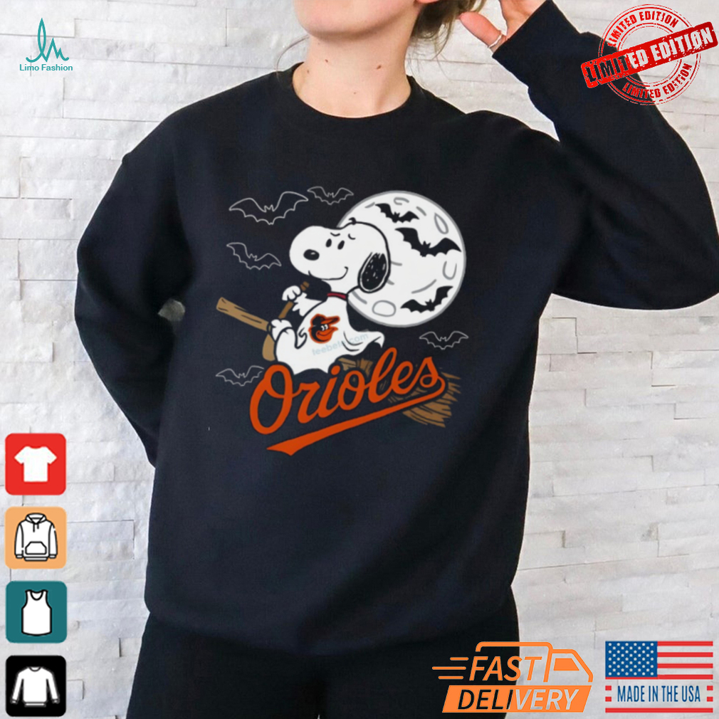 Spooky Snoopy Witch Ghost With Orioles Vintage Shirt Spooky Snoopy Witch Ghost With Orioles Vintage Shirt