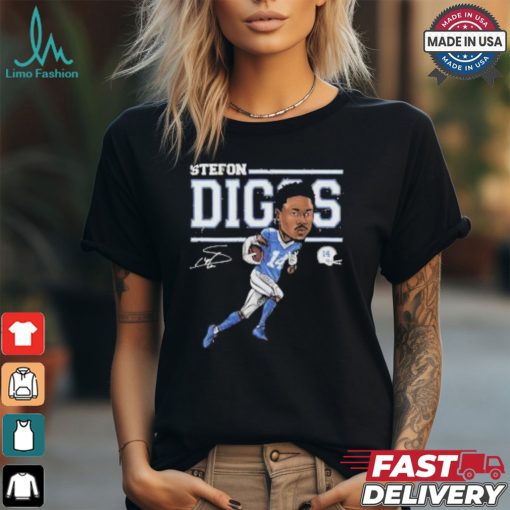 Stefon diggs cartoon American professional football wide receiver T Shirt