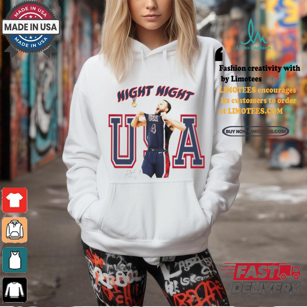 Steph Curry #4 USA Team night night shirt Steph Curry #4 USA Team night night shirt