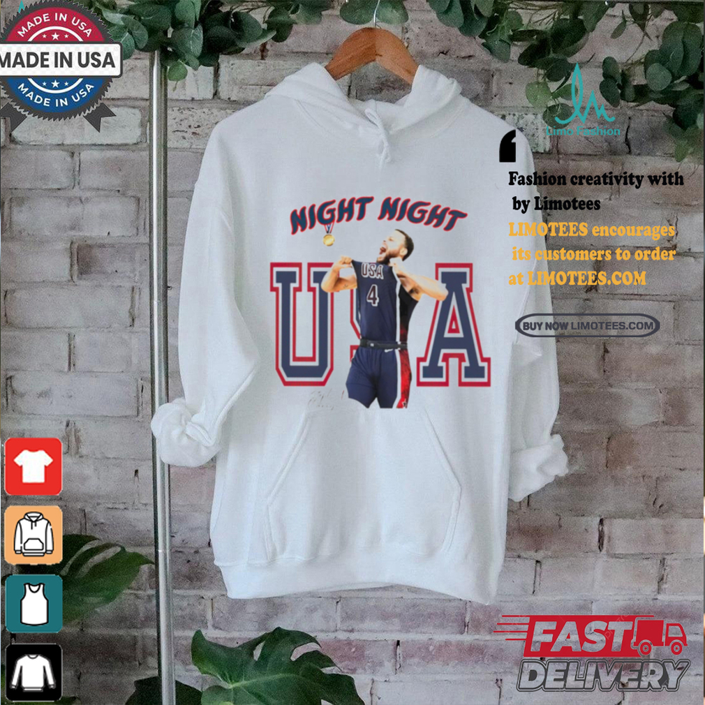 Steph Curry #4 USA Team night night shirt Steph Curry #4 USA Team night night shirt