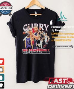 Stephen Curry Navy USA Basketball 2024 Summer Olympics Team Crossroads Shirt