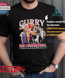 Stephen Curry Navy USA Basketball 2024 Summer Olympics Team Crossroads Shirt