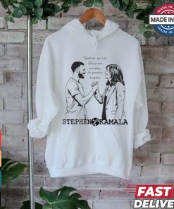 Stephen Curry backs Kamala Harris together we rise lifting one another to greater heights shirt