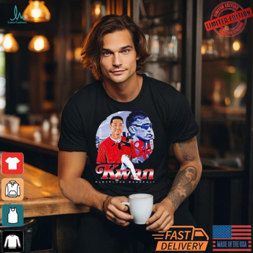 Steven Kwan 38 Cleveland Guardians Baseball Retro Shirt
