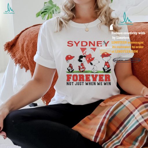 Sydney Snoopy Abbey Road Forever Not Just When We Win Shirt