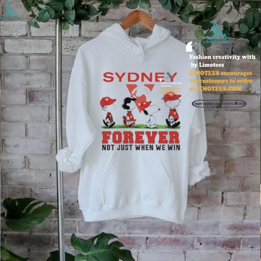 Sydney Snoopy Abbey Road Forever Not Just When We Win Shirt