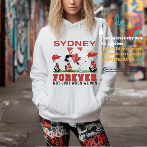 Sydney Snoopy Abbey Road Forever Not Just When We Win Shirt