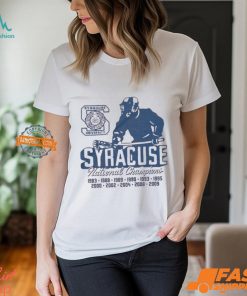 Syracuse University Vintage Lacrosse National Champions 1983 2009 Painting t shirt