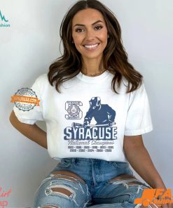 Syracuse University Vintage Lacrosse National Champions 1983 2009 Painting t shirt