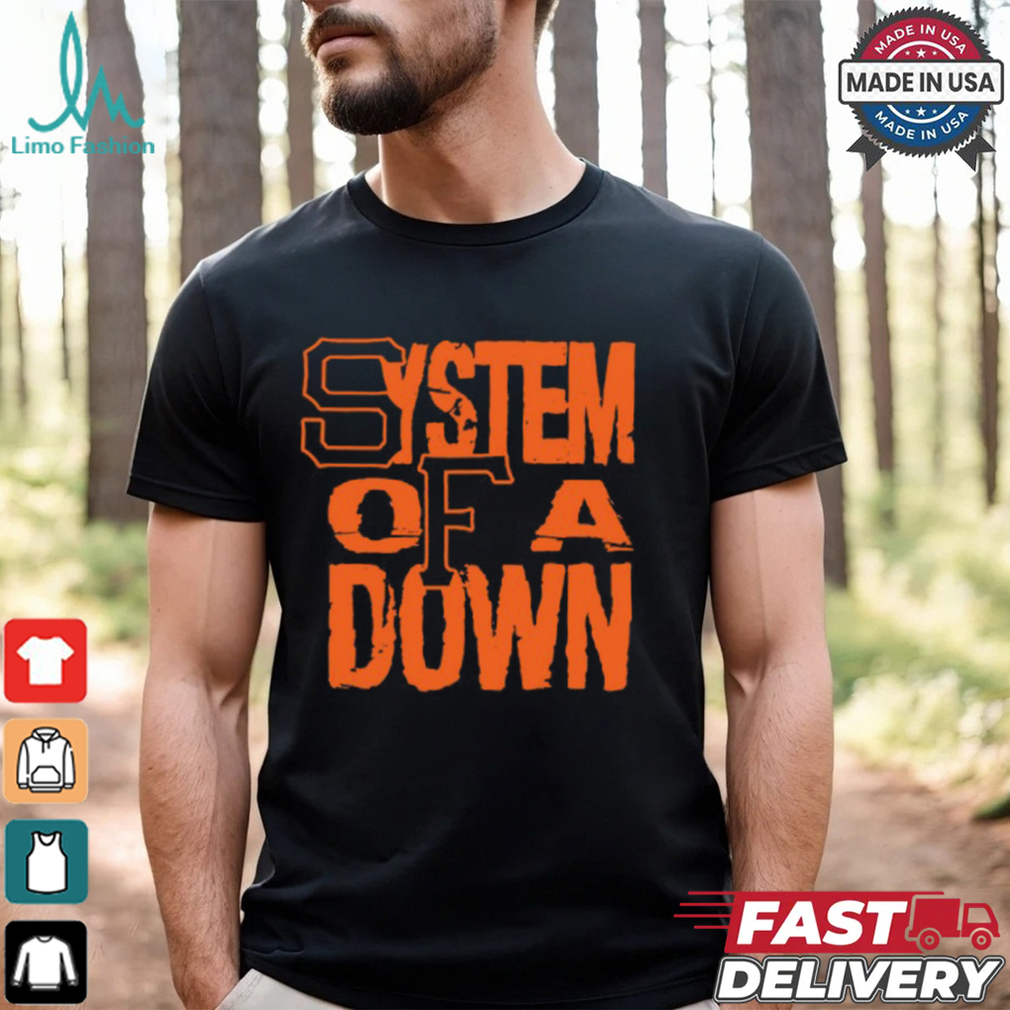 System Of A Down Sf Stacked Logo Shirt System Of A Down Sf Stacked Logo Shirt