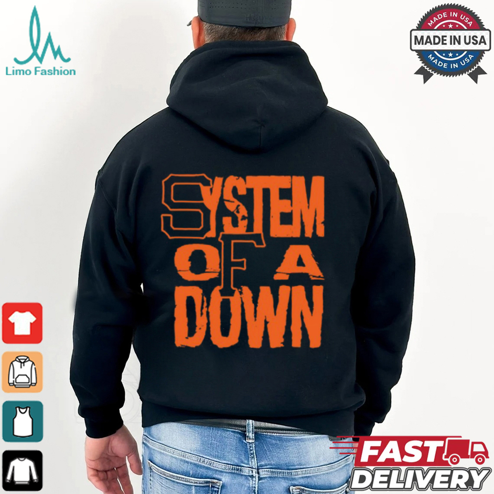 System Of A Down Sf Stacked Logo Shirt System Of A Down Sf Stacked Logo Shirt