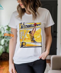 T.J. McConnell Indiana Pacers Comic Basketball shirt