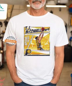 T.J. McConnell Indiana Pacers Comic Basketball shirt