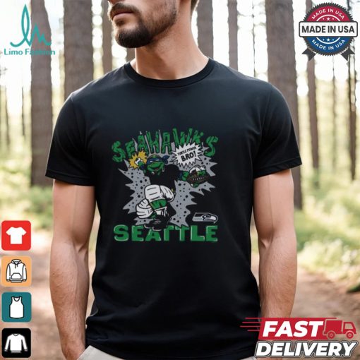 TMNT Leonardo x Seattle Seahawks Shirt