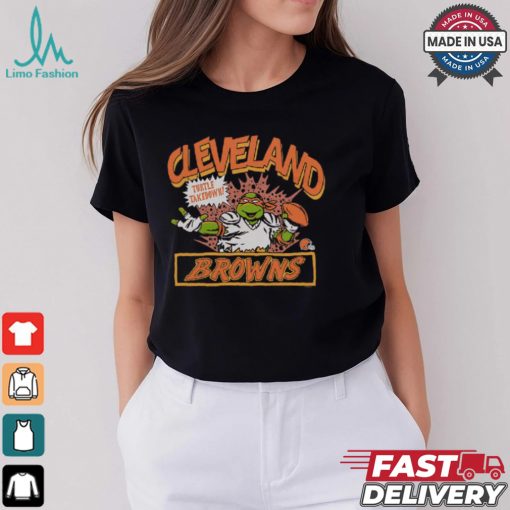 TMNT Michelangelo x Cleveland Browns Shirt