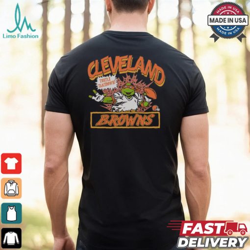 TMNT Michelangelo x Cleveland Browns Shirt