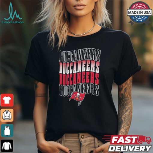 Tampa Bay Buccaneers Football Team Text Stack Graphic Shirt