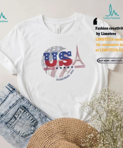 Team usa 2024 paris sport games basketball basket ball t shirts