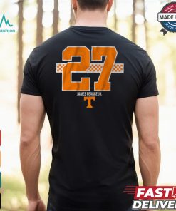 Tennessee Football James Pearce Jr. 27 Stripe Shirt