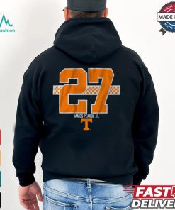 Tennessee Football James Pearce Jr. 27 Stripe Shirt