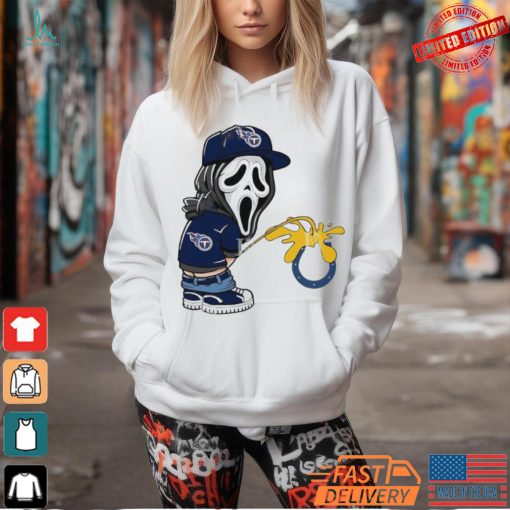 Tennessee Titans Ghostface pissing on Indianapolis Colts Shirt