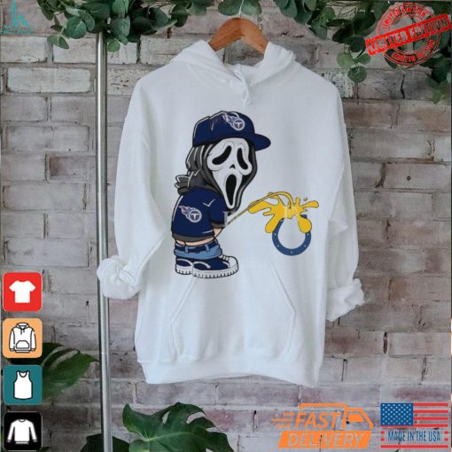 Tennessee Titans Ghostface pissing on Indianapolis Colts Shirt