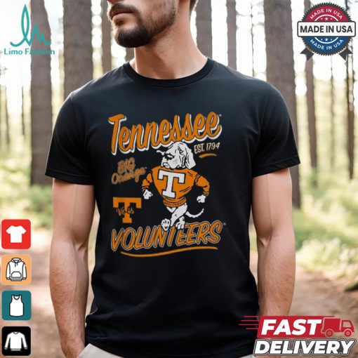 Tennessee Volunteers Black Retro T Shirt