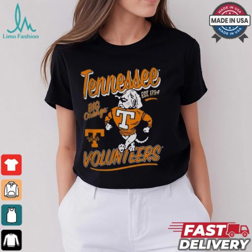 Tennessee Volunteers Black Retro T Shirt