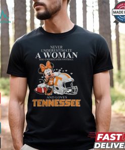 Tennessee Volunteers x Minnie Mouse Never Underestimate A Woman Who Understands Football And Loves Shirt