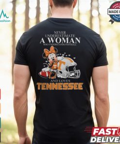Tennessee Volunteers x Minnie Mouse Never Underestimate A Woman Who Understands Football And Loves Shirt