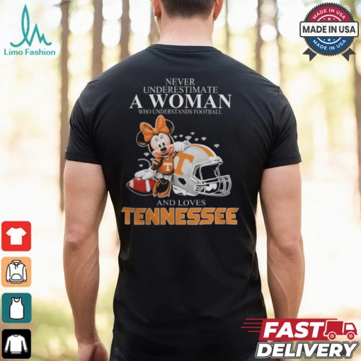 Tennessee Volunteers x Minnie Mouse Never Underestimate A Woman Who Understands Football And Loves Shirt