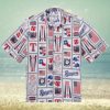 Red Sox Island Life Repeat Print Tropical Hawaiian Shirt