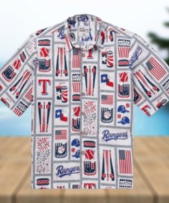 Texas Rangers Hawaiian Shirt – Baseball Patriot Edition