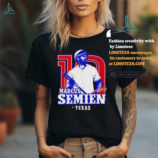 Texas Rangers Marcus Semien 10 Baseball Signature Shirt