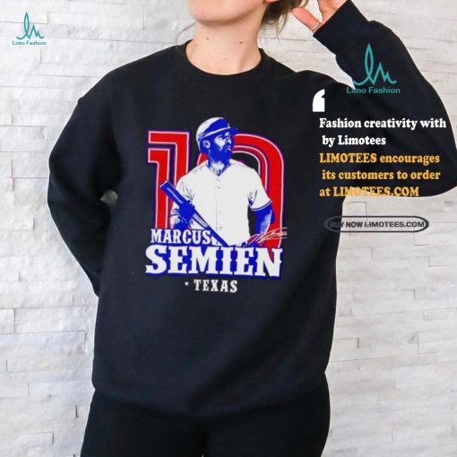 Texas Rangers Marcus Semien 10 Baseball Signature Shirt