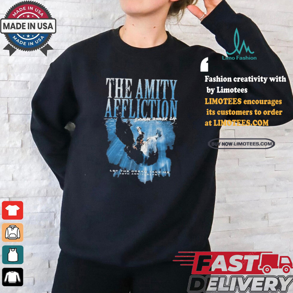 The Amity Affliction 10Th Anniversary European Summer Tour 24 Shirt The Amity Affliction 10Th Anniversary European Summer Tour 24 Shirt