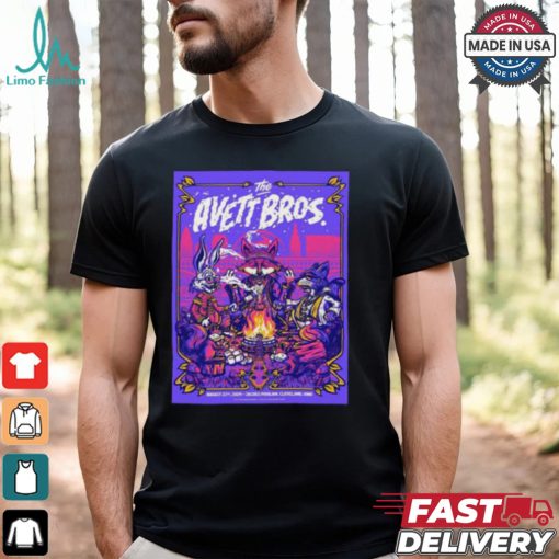 The Avett Brothers Band Poster For Show In Cleveland OH At Jacobs Pavilion On August 23 2024 Unisex T Shirt