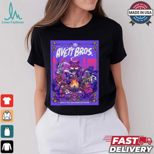 The Avett Brothers Band Poster For Show In Cleveland OH At Jacobs Pavilion On August 23 2024 Unisex T Shirt