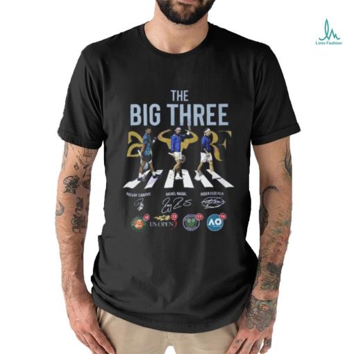 The Big Three Novak Djokovic – Rafael Nadal – Roger Federer Signature Unisex T Shirt