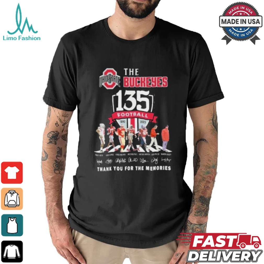 The Buckeyes Abbey Road 135 Years 1890 2024 Thank You For The Memories Signatures Shirt The Buckeyes Abbey Road 135 Years 1890 2024 Thank You For The Memories Signatures Shirt
